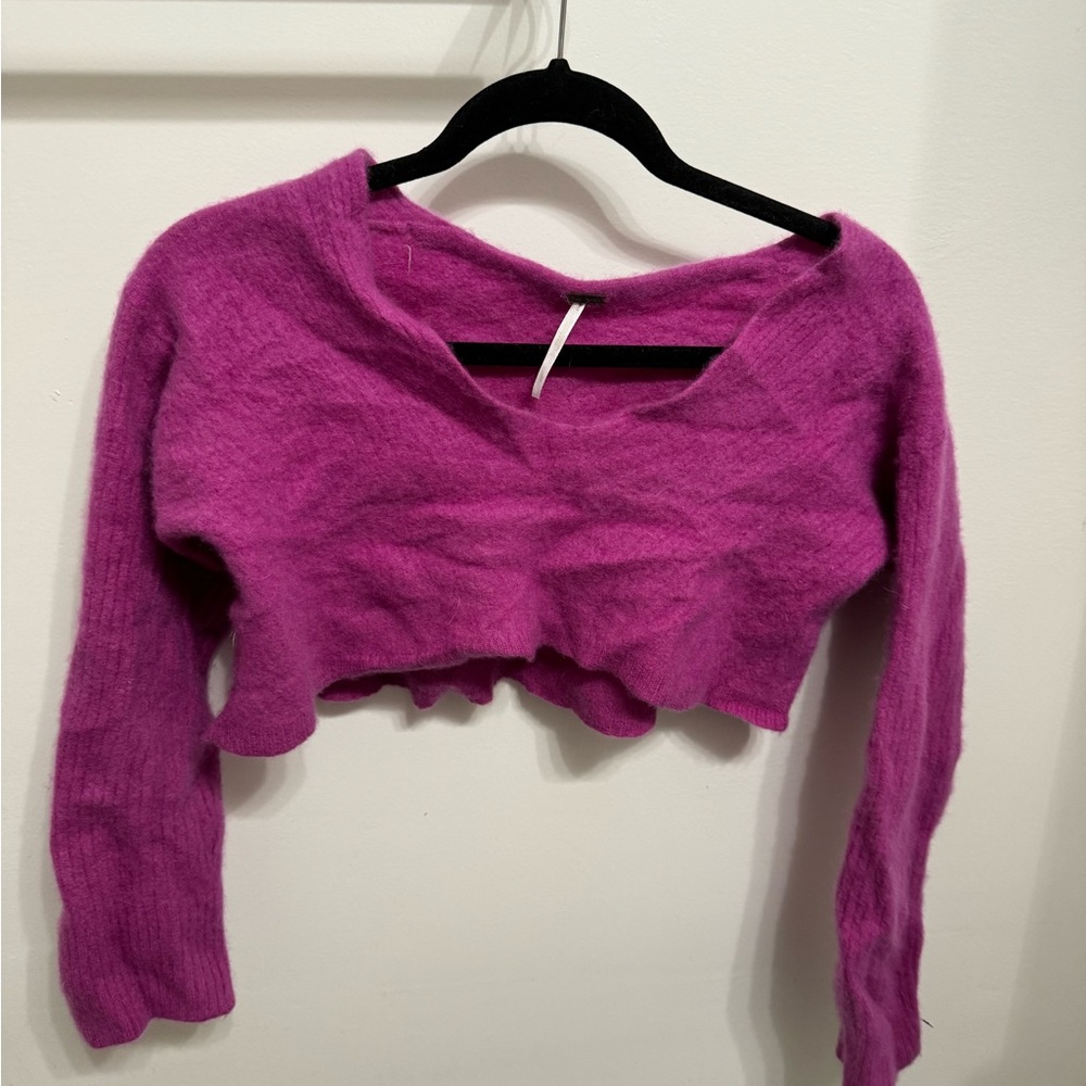 Free people Cashmere Crop Top | Large